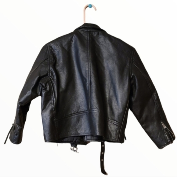 Leather Sheen Inc moto style bike jacket - Picture 2 of 8